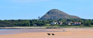 Beach with North Berwick Law in the background
